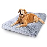 Vonabem Dog Bed Crate Pad, Deluxe Plush Anti-Slip Pet Beds, Washable Dog Crate Mat for Large Medium Small Dogs and Cats, Fulffy Kennel Pad 36 inch