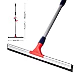 DSV Standard Professional Telescopic Stainless Aluminum Floor Scrubber Squeegee | 30” – 57” | Solid Natural Silicone Rubber Head 23.6” |Best for Washing Shower Glass/Window/Floors