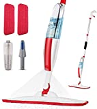 Mops for Floor Cleaning Wet Spray Mop with a Refillable Spray Bottle and 2 Washable Microfiber Pads Home or Commercial Use Dry Wet Flat Mop for Hardwood Laminate Wood Ceramic