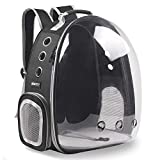 BEIKOTT Cat Backpack Carriers Bag, Dog Backpack, Pet Bubble Backpack for Small Cats Puppies Dogs Bunny, Airline-Approved Ventilate Transparent Capsule Backpack for Travel, Hiking and Outdoor Use