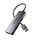 MAVINEX USB 3.0 Hub Aluminum 4 Ports UltraSlim SuperSpeed 5Gbps USB Adapter Compatible with PC, MacBook, Surface Pro, XPS, Flash Drive, Mobile HDD