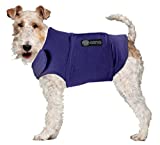 American Kennel Club Anti Anxiety and Stress Relief Calming Coat for Dogs, Extra Small, Blue