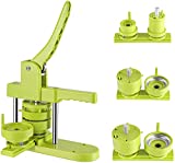 Button Maker Machine Multi-size DIY Button Making Kit,Mryitcal Button Making(25mm&32mm&58mm) Badge Punch Press Machine,with 400pcs Button Parts&Circle Cutter&Pictures&Magic Book