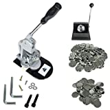 INEX Life Button Maker Machine Kit 58mm (2 ¼ inch)| Industrial Circle Cutter Punch Press - Includes All Pieces for 1,000 Metal Badge Buttons