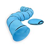 16' Dog Agility and Obedience Training Tunnel with Carry Bag and Stakes by Trademark Innovations (Blue)