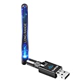 Long Range USB Bluetooth Adapter for PC USB Bluetooth Dongle Wireless Bluetooth Adapter for Headphones Speakers, 328FT / 100M,5.0 Bluetooth Transmitter Receiver for Windows 10/8 / 8.1/7