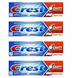Crest Cavity Protection Fluoride Anticavity Toothpaste Regular Paste 0.85 oz Travel Size (Pack of 4)