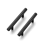 Ravinte 40 Pack | 5 Inch Cabinet Pulls Matte Black Stainless Steel Kitchen Drawer Pulls Cabinet Handles 5 Inch Length, 3 Inch Hole Center