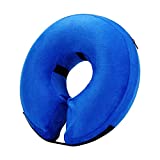 Katoggy Protective Inflatable Recovery Collar, Soft Blow-up Dog Cone Collar, Pet Donut Cone Collar, Comfy Elizabethan Collar After Surgery for Medium Dog to Prevent from Biting & Scratching-M