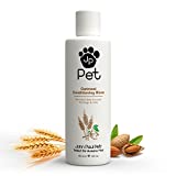 John Paul Pet Oatmeal Conditioning Rinse for Dogs and Cats, Soothing Sensitive Skin Formula, Moisturizes and Revitalizes Dry Skin and Fur, 16-Ounce