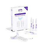 SmileDirectClub Teeth Whitening Kit with LED Light – 4 Pack Gel Pens – Professional Strength Hydrogen Peroxide - Pain Free and Enamel Safe - Up to 9 Shades Whiter in 1 Week