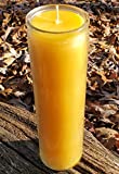 Beeswax Glass Vigil Candle Prayer Meditation Candle Burns up to 100 Hours Glass Jar Candle. Pure 100% Michigan Beeswax