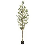 Nearly Natural 82” Olive Artificial Silk Trees Green