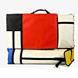 HANNA-SHOP Artist Bag Canvas Artist Portfolio Case Carry Backpack Colorized Sketch Board for Art Supplies Storage and Traveling Size (Tricolor, H64L49cm)