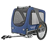 Doggyhut Premium Pet Bike Trailer Bicycle Trailer for Dogs Up to 66 Lbs (Blue, Large) (DT801)