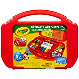 Crayola Ultimate Art Case With Easel, 85 Pieces, Gift For Kids Multicolor, 12 1/4' x 15 3/4' x 2 1/4'