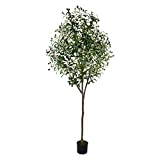 HaiSpring Artificial Olive Tree 6ft (71'') Fake Silk Perfect and Realistic Tall Artificial Plants, Suitable for Modern Living Rooms House Office Outdoor Garden & Housewarming Party Decor, 1080 Leaves…