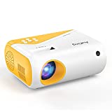 Mini Projector, AuKing 2022 Upgraded 1080P Supported Outdoor Projector, Projector for Outdoor Use Compatible with HDMI, USB, Laptop, iOS and Android Phone
