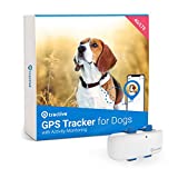 Tractive Waterproof GPS Dog Tracker - Location & Activity, Unlimited Range & Works with Any Collar (White)