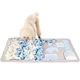 STELLAIRE CHERN Snuffle Mat for Small Large Dogs Nosework Feeding Mat (23.6' x 39.4') Easy to Fill and Machine Washable Training Mats Pet Activity/Toy/Play Mat, Great for Stress Release - M