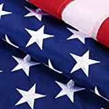 American Flag 4x6 Outdoor Heavy Duty - US Flag 4x6 - USA Flag with Luxury Embroidered Stars and Brass Grommets (4X6 FT American Flag)