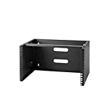 StarTech.com 6U Wall Mount Network Rack - 14 Inch Deep (Low Profile) - 19' Patch Panel Bracket for Shallow Server and IT Equipment, Network Switches - 44lbs/20kg Weight Capacity, Black (WALLMOUNT6)