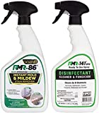 RMR Brands Complete Mold Killer & Stain Remover Bundle - Mold and Mildew Prevention Kit, Disinfectant Spray, Bathroom Cleaner, Includes 2 - 32 Ounce Bottles