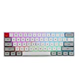 EPOMAKER SKYLOONG SK61 61 Keys 60% Hot Swappable Programmable Mechanical Gaming Wired Keyboard with RGB Backlit, NKRO, Water-Resistant, Type-C Cable for Win/Mac/Gaming (Gateron Optical Yellow, Grey)