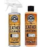 Chemical Guys SPI_208_16 Colorless and Odorless Leather Cleaner (16 oz) with SPI_401_16 Vintage Series Leather Conditioner (16 oz)