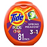 Tide PODS Liquid Laundry Detergent Pacs, Spring Meadow, 81 count