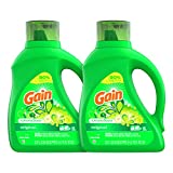 Gain Laundry Detergent Liquid Soap Plus Aroma Boost, Original Scent, HE Compatible, 96 Loads Total, 75 Fl Oz (Pack of 2)