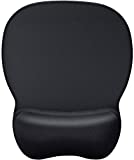 MROCO Ergonomic Mouse Pad with Wrist Support Gel Mouse Pad with Wrist Rest, Comfortable Computer Mouse Pad for Laptop, Pain Relief Mousepad with Non-slip PU Base for Office & Home, 9.4 x 8.1 in, Black
