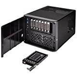SilverStone Technology Silverstone CS280 Premium Mini-ITX NAS case with Eight 2.5' hot-swappable Bays, SST-CS280B,Black
