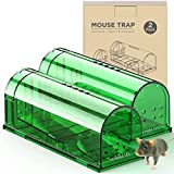 Mouse Traps, Humane Mouse Trap, Easy to Set, Mouse Catcher Quick Effective Reusable and Safe for Families -2 Pack