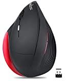 Perixx PERIMICE-718 Left Handed Wireless Mouse - Ergonomic Vertical Design - Programmable 5 Buttons