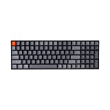 Keychron K4 Hot swappable Wireless Bluetooth/USB Wired Mechanical Gaming Keyboard, 96% Layout 100 Keys Computer Keyboard with Gateron Brown Switch White LED Backlight for Mac Windows-Version 2