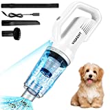 Handheld Vacuum Cordless 9000Pa High Power Hand Vacuum Dust Busters Cordless Rechargeable Portable Mini Car Vacuum Cleaner VIGKENT Hand Held Vacuuming Cordless Wet Dry Vacuums for Pet Pair Car (Ivory)