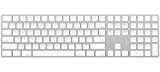 Apple Magic Keyboard with Numeric Keypad - US English, Includes Lighting to USB Cable, Silver