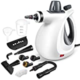 Handheld Steam Cleaner, Pressurized Steam Cleaner with 11 Piece Accessory Set for Home Use, Multi-Surface All Natural Steamer for Cleaning Floor, Upholstery, Grout and Car