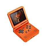 GoolRC Flip Handheld Console 3-inch IPS Screen Open System Game Console with 16G TF Card Built in 2000 Games Portable Mini Retro Game Console for Kids Red
