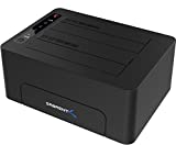 Sabrent USB 3.0 to SATA Dual Bay External Hard Drive Docking Station for 2.5 or 3.5in HDD, SSD with Hard Drive Duplicator/Cloner Function [10TB Support] (EC-DSK2)