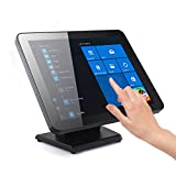 17-Inch Capacitive LED Backlit Multi-Touch Monitor, True Flat Seamless Design Touchscreen, VGA and HDMI Input, for Office, Retail, Restaurant, Bar, Gym, Warehouse, No Driver Required