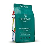 Lifeboost Coffee Ground Medium Roast Coffee - Low Acid Single Origin USDA Organic Coffee - Non-GMO Ground Coffee Third Party Tested For Mycotoxins & Pesticides - 12 Ounces