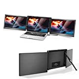 OFIYAA P2 PRO Triple Portable Monitor for Laptop Screen Extender Dual Monitor 13.3'' FHD 1080P IPS Display Type-C/PD/TF Support M1 MacBook, for 13.3''-16.5'' Notebook Computer Mac Windows Phone