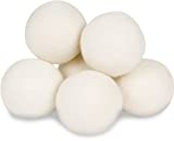 Wool Dryer Balls - Smart Sheep 6-Pack - XL Premium Natural Fabric Softener Award-Winning - Wool Balls Replaces Dryer Sheets - Wool Balls for Dryer - Laundry Balls for Dryer - Reusable Dryer Balls
