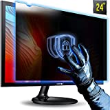 24 Inch 16:9 Aspect Ratio Computer Privacy Screen Filter for Widescreen Computer Monitor - Anti-Glare - Anti-Scratch Protector Film for Data confidentiality - We Offer 2 Different 24' Filter Sizes