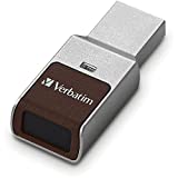 128GB Fingerprint Secure USB 3.0 Flash Drive with AES 256 Hardware Encryption – Silver