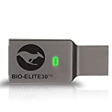 Kanguru Defender Bio-Elite30 Fingerprint Encrypted USB Flash Drive - 128 GB - USB 3.0-256-bit AES - 3 Year Warranty - TAA Compliant