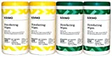 Solimo Amazon Brand Disinfecting Wipes, Lemon & Fresh Scent, Sanitizes/Cleans/Disinfects/Deodorizes, 75 Count (Pack of 4)