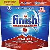 Finish - Max in 1 Dishwasher Detergent - Powerball - Dishwashing Tablets - Fresh, 78 Count